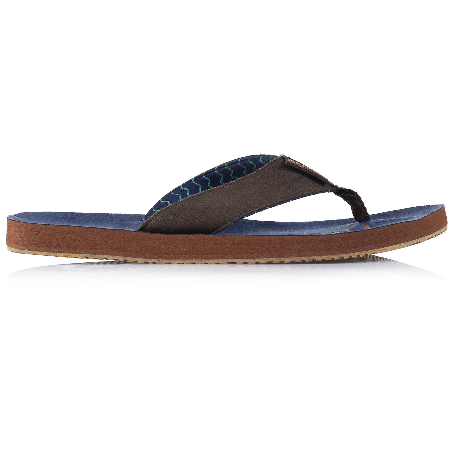 old khaki men's flip flops