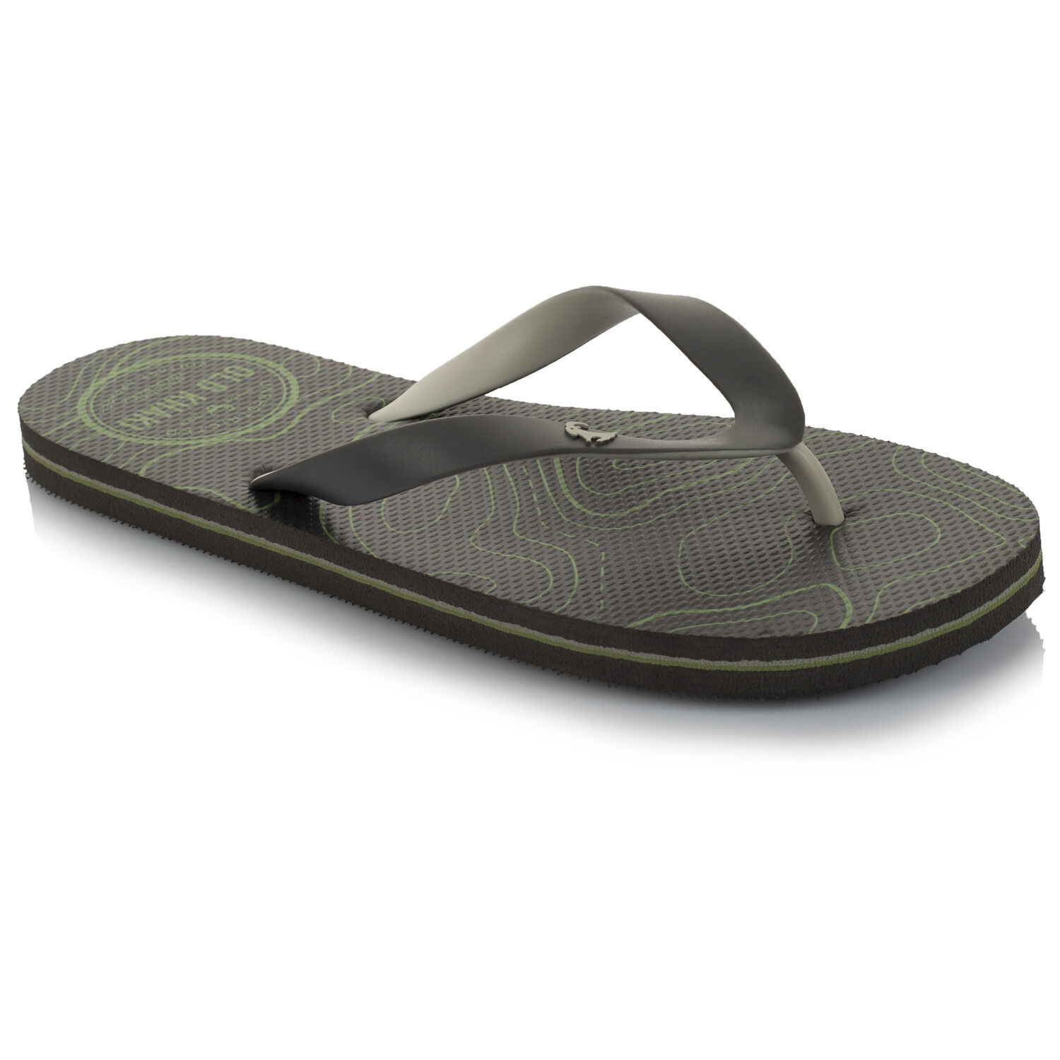 old khaki men's flip flops