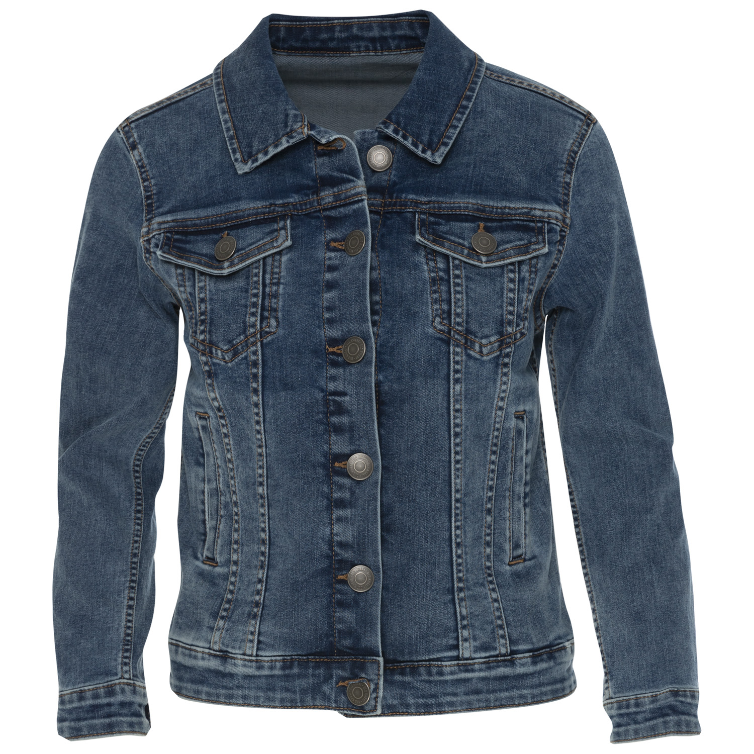 khaki jacket with blue jeans