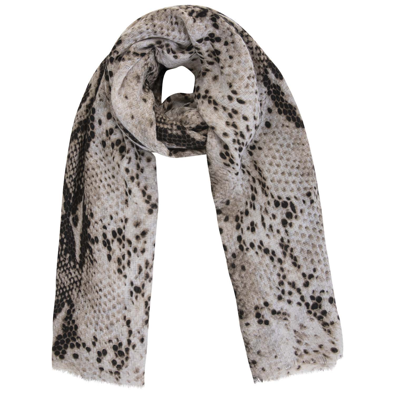 snake print scarf